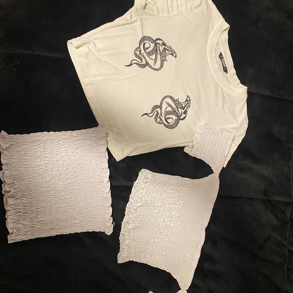 bundle of 3 crops romwe/shein